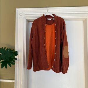 Orvis Burnt Orange Cotton Blend Jacket